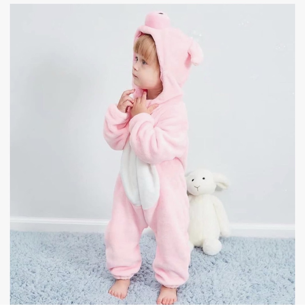 Pink Pig Onesie/Costume toddler